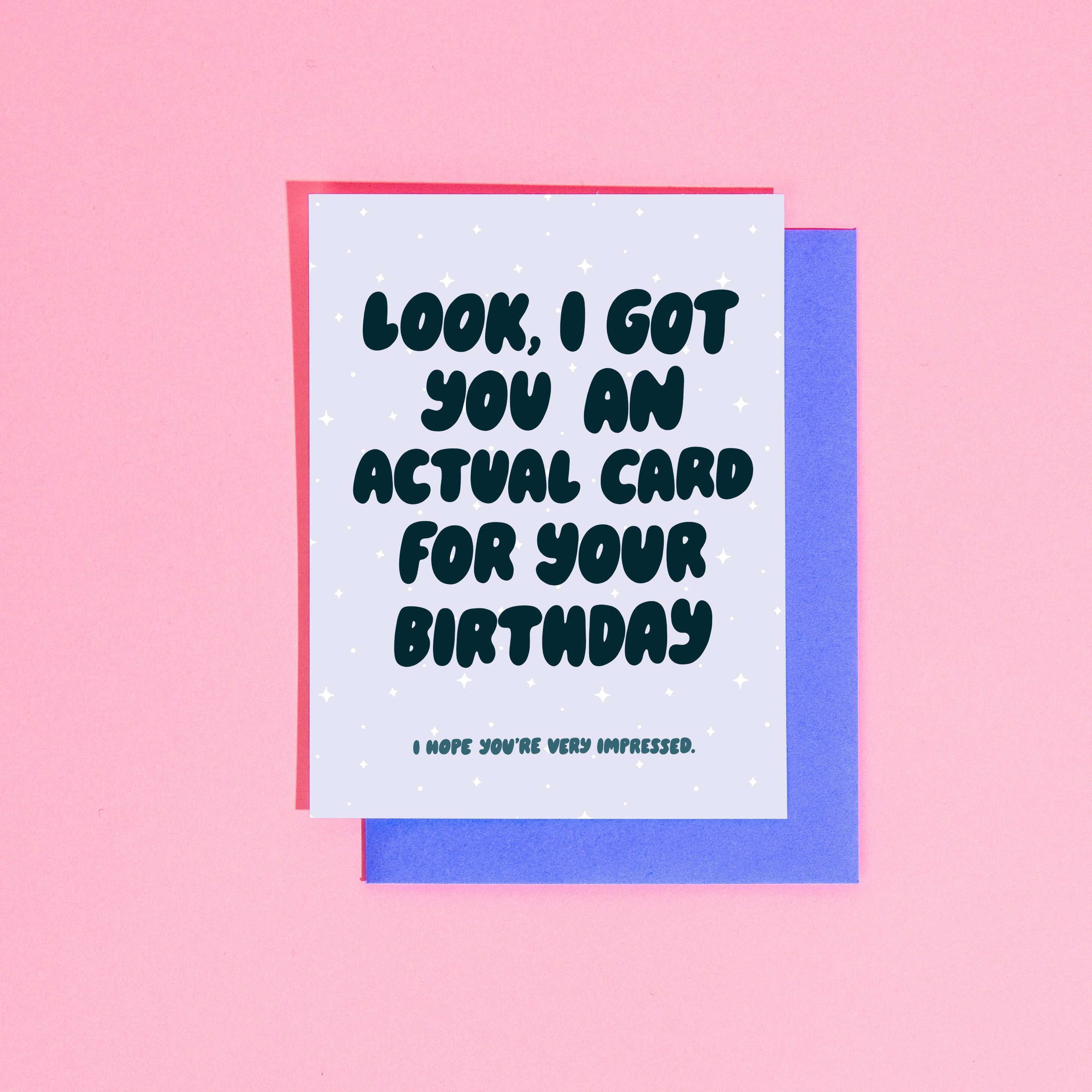 Actual Card for Your Birthday ... A2 Card – Patchwork The Store